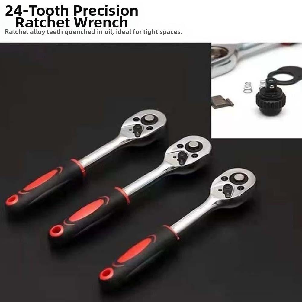 Durable Car Maintenance Toolbox Rust Prevention Ratchet Wrench Suit 53PCS Repair Tool Kit Bike