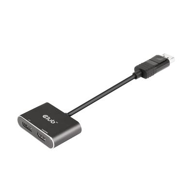 Club 3D MST Hub DisplayPort zu DisplayPort HDMI 4K60Hz Dual-Display-Verteiler 1.4 + Stecker/Buchse (CSV-7220)