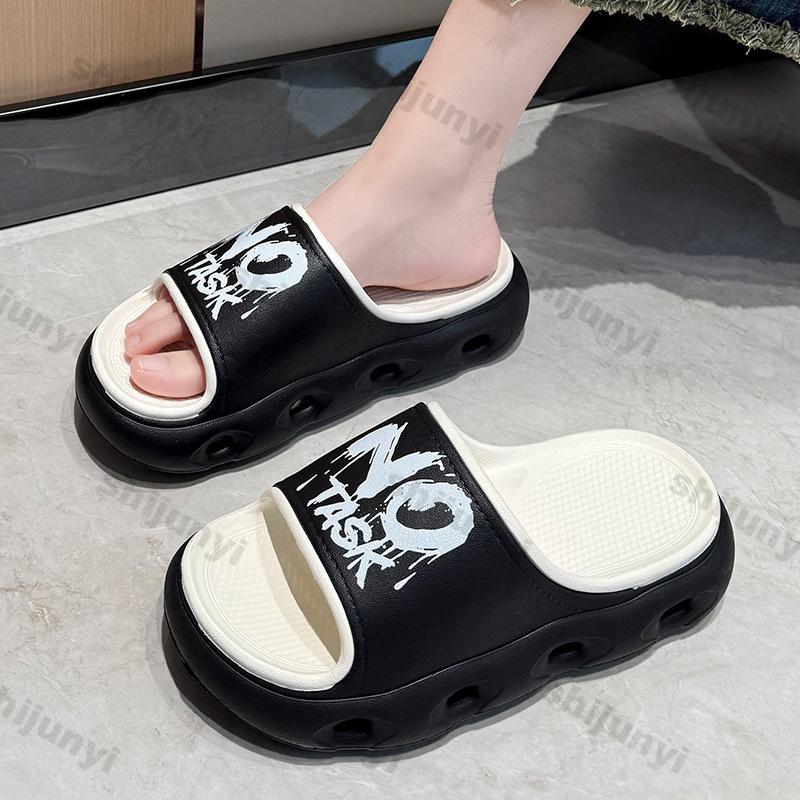 Fashion Couple Slippers Summer Soft Sole Height Increase Men's Cool Slippers Lightweight Comfortable Fashion Outdoor Women Casual Shoes