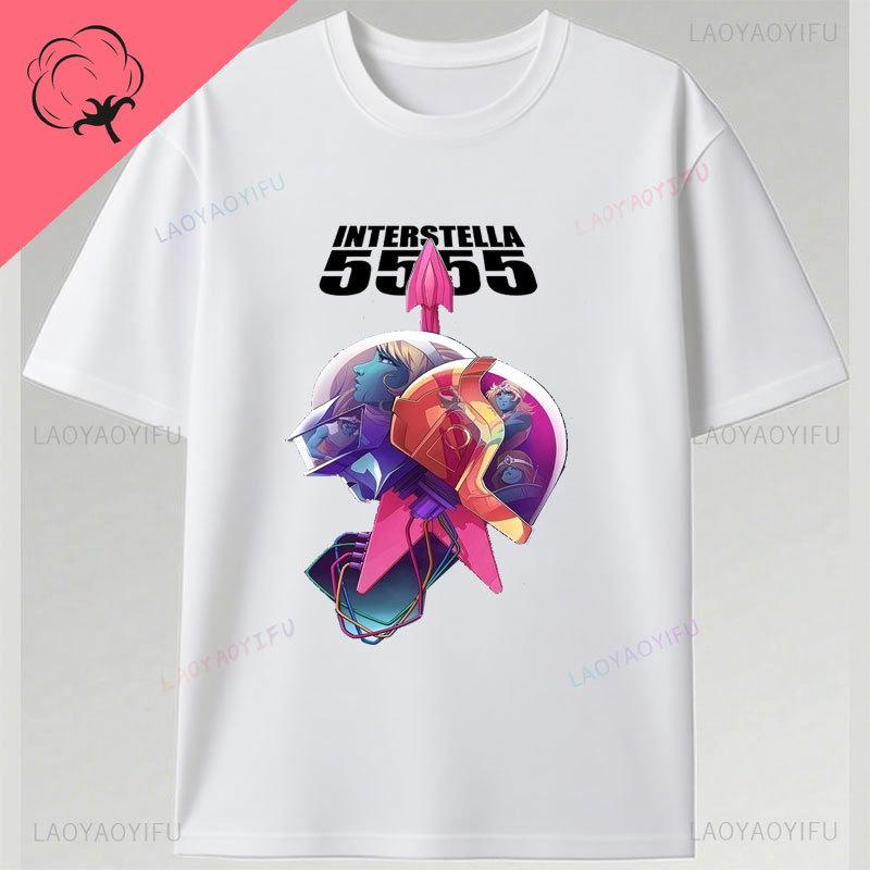 T-Shirts Daft Punk Grafik-T-Shirts Beliebte Mode Musikliebhaber Geschenk Punk Band Baumwolle Kurzarm Druck Unisex Kleidung