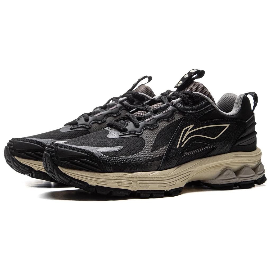 Li Ning Fuyiao 2.0 Trail Classic Retro Double Cushioning Stable Support Non-Slip Wear-Resistant Low-Top Casual Running Shoes Women sneaker ARXU010-1