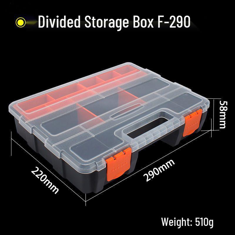 Portable Transparent Plastic Parts Organizer - Thickened Screw & Accessories Storage for Electricians