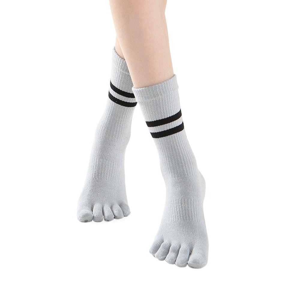 Socks Non-slip Sports Five Toe Five-Finger Socks Split Toe Socks Middle Tube Socks Female Hosiery