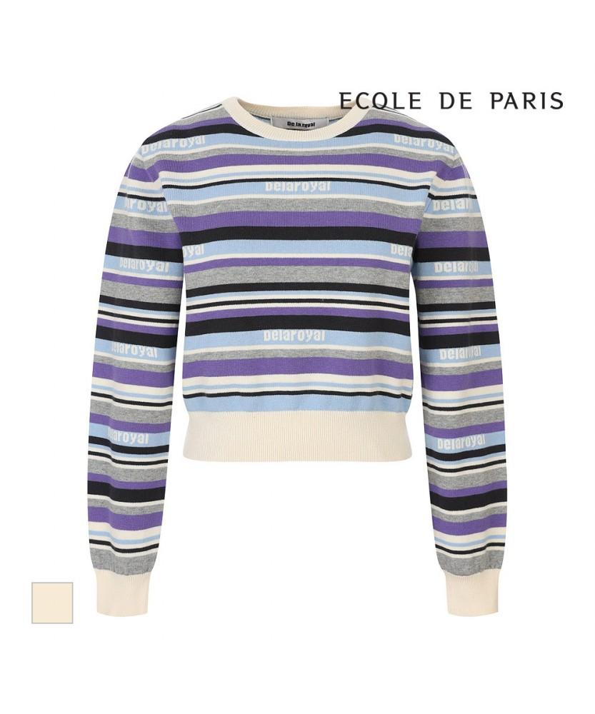 ECOLEDEPARIS Lettering St Pattern Knit_Rb39Kkcm32Z