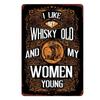 Funny Drinking Zone Plaque, Vintage Metal Tin Sign, Irish Pub, Bar, Home Decor, Beer Pong Sign, Man Cave Wall Poster, N371