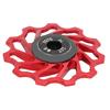 Mountainbike Schaltwerk Rädchen 11T Metall Keramik Hinterrad Führungsrolle Fahrradzubehör Rot