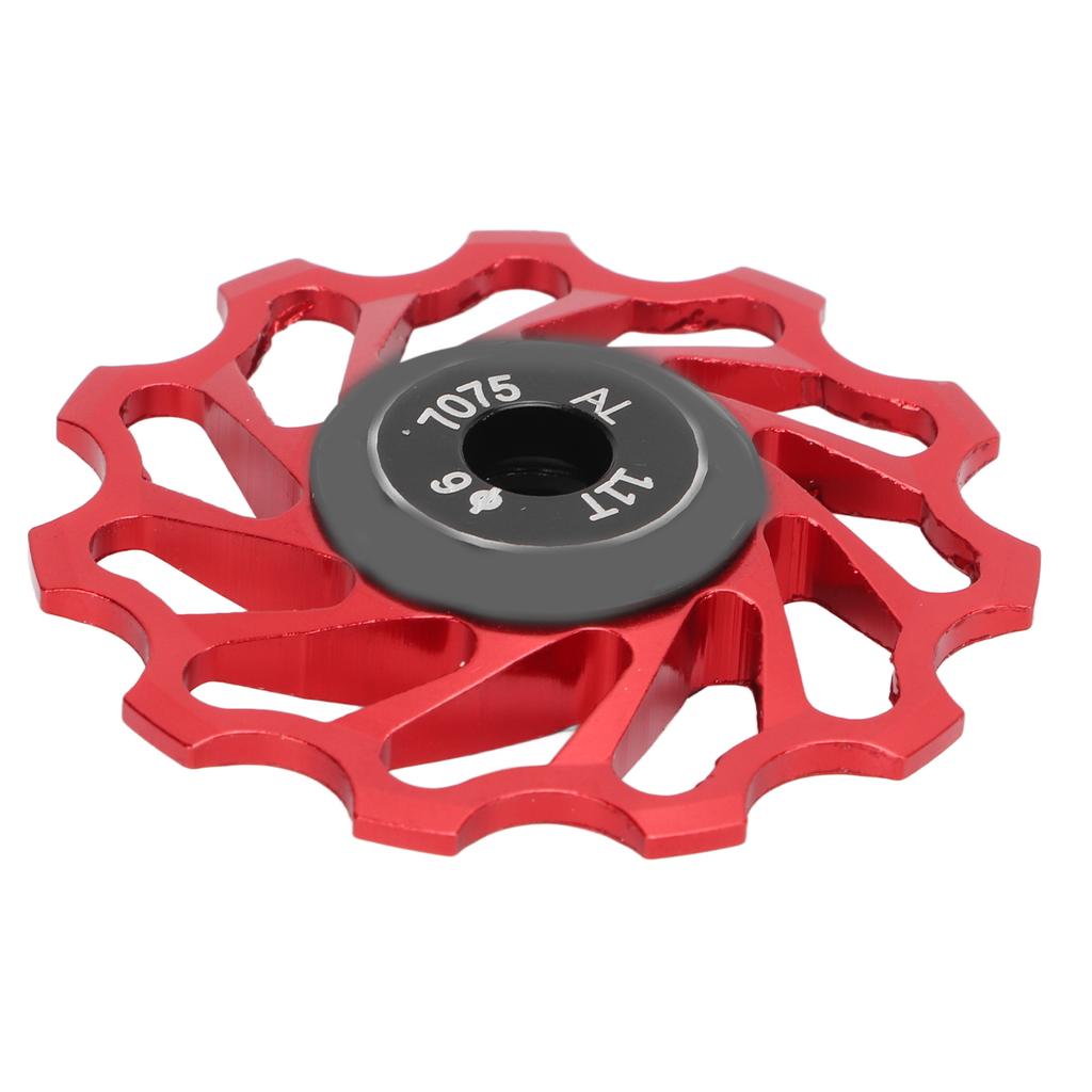 Mountainbike Schaltwerk Rädchen 11T Metall Keramik Hinterrad Führungsrolle Fahrradzubehör Rot