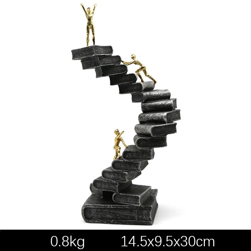 

Modern Figurines Miniature Elegant Creative Interior Figurines Luxury Bedroom Living Room Art Sculptures Nordic Room Decoration чёрный