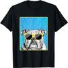 English Bulldog Portrait Pop Art Dog with Sunglasses Men Women Kids T-Shirt
