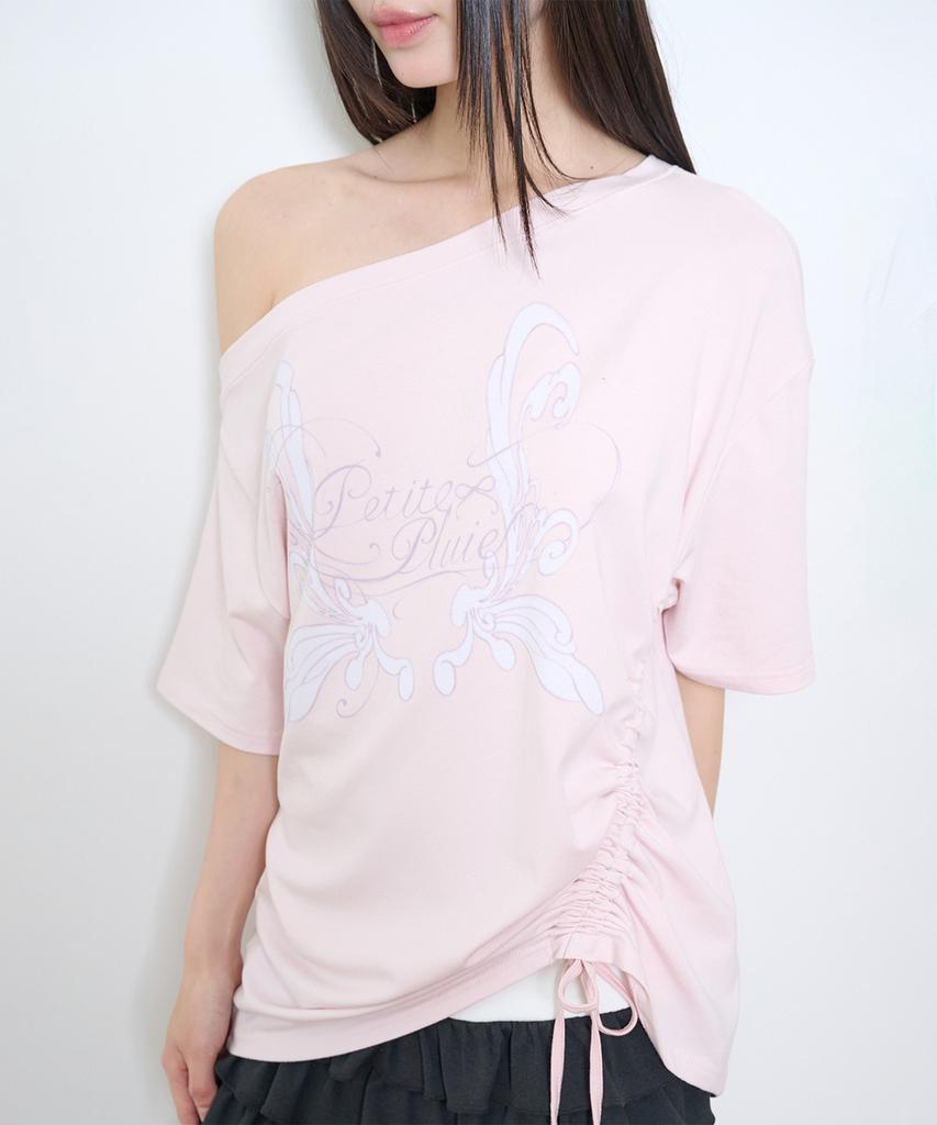 ILLIGO Saeso Fairy One-Shoulder T-Shirt Pink