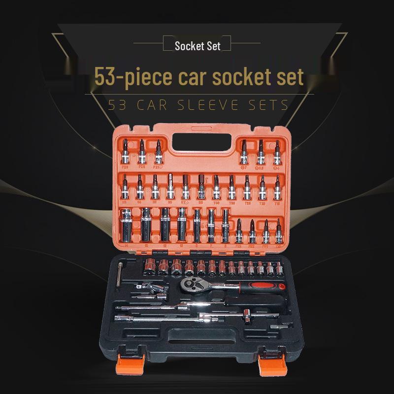 Automotive Ratchet Wrench & Socket Set for Car Maintenance