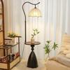 Adjustable Retro Orange Crescent Floor Lamp for Living Room, Bedroom, or Sofa Corner