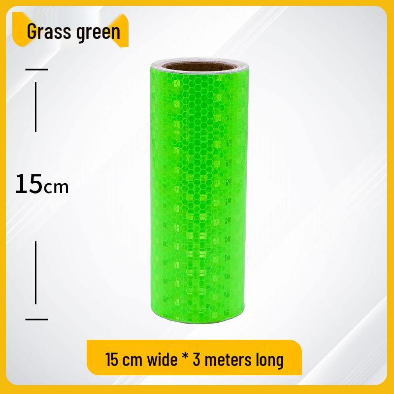 Night Safety Anti-Collision Reflective Strips - Traffic Warning Stickers with Microprismatic Film