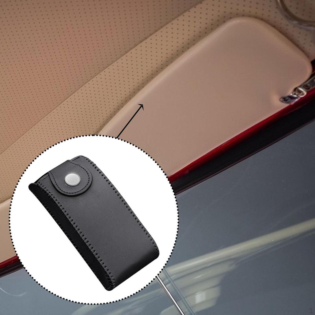 Car Sun Visor Sunglasses Holder Eyeglasses Organizer Easy Installation Compact Glasses