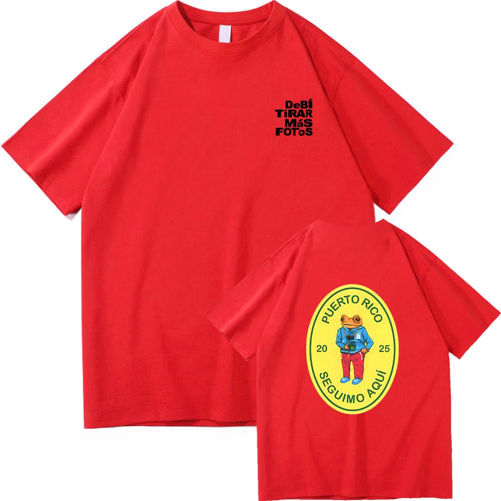 Bad Bunny DTMF World Tour 2026 Maglietta UomoDonna Abbigliamento Vintage Harajuku Vestiti di Alta Qualità Magliette in Puro Cotone per Fan Regalo