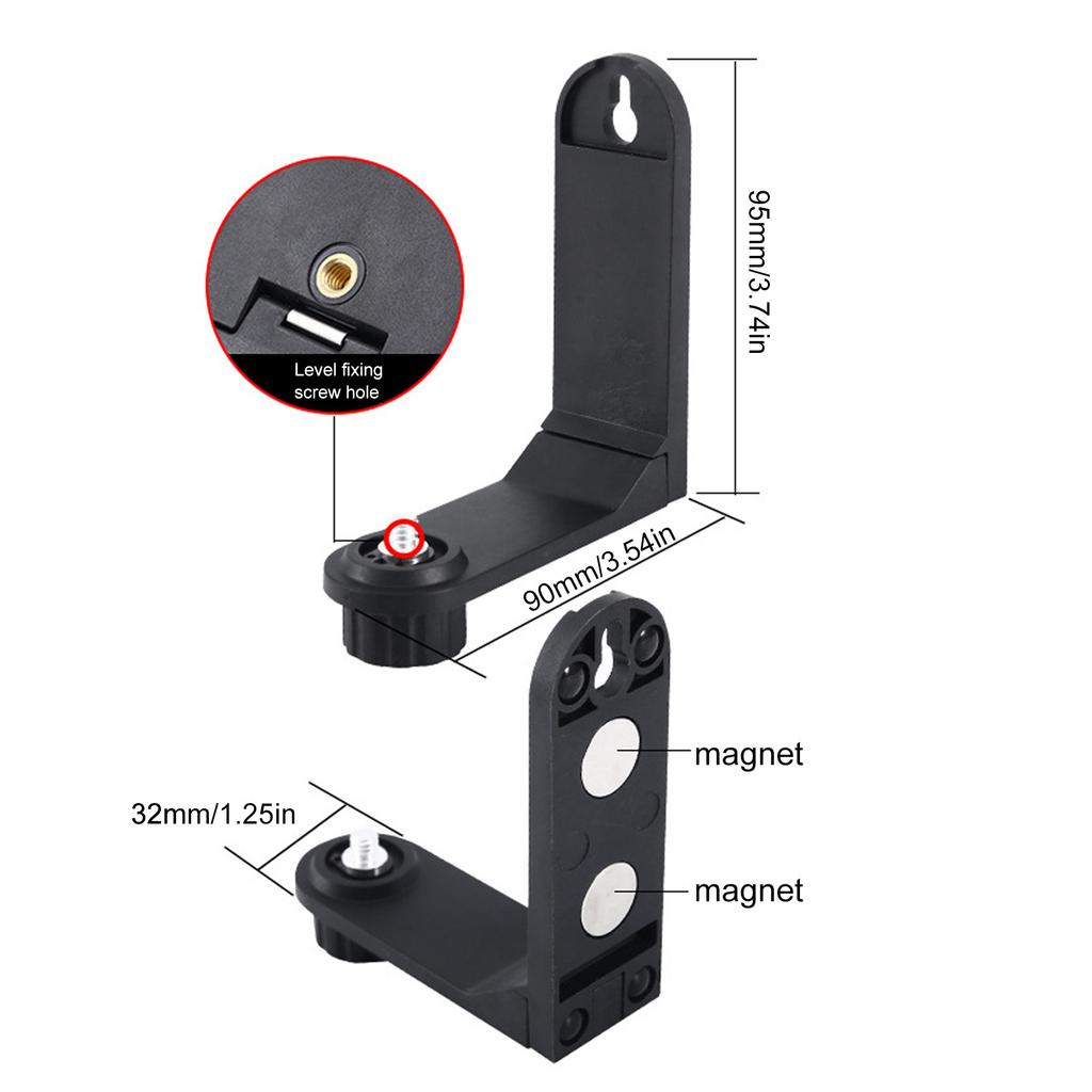 Poziom laserowy Magnetyczny Uchwyt Regulowany Obrotowy Montaż 360 Stopni Odpowiedni Do Precyzyjnego Wyrównania I Stabilności