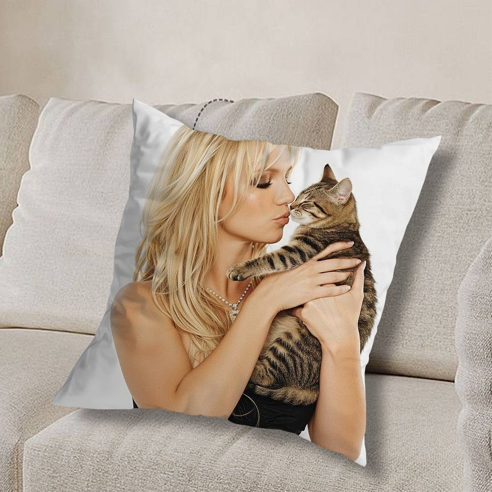 F-Fiona Apple-S I Lover Pillow Case Anti-dustmite Pillowcase Invisible zipper silky short plush Sofa cushion cover