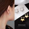 Banyan Tree S925 Sterling Silver 3D Five-Pointed Star Earrings for Women - 2023 Trendy Cold Style