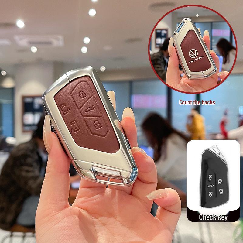 Compatible Key Case for Volkswagen Golf 8, ID4, Lingdu, Lanxun, ID3, Tiguan L, Passat Pro, and Touareg.