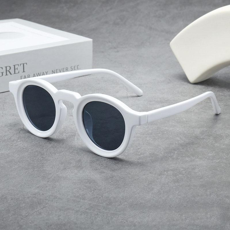 Vintage Small Frame Round Sunglasses Women For Men Male Luxury Brand Designer Popular Steampunk Shades Hip Hop Sun Glasses Uv400