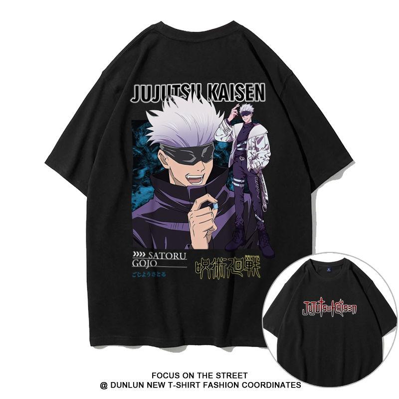 Spell Return Battle Short Sleeve T-Shirt Men's Five Knotts Youren Animation Clothes Summer Cotton Tide