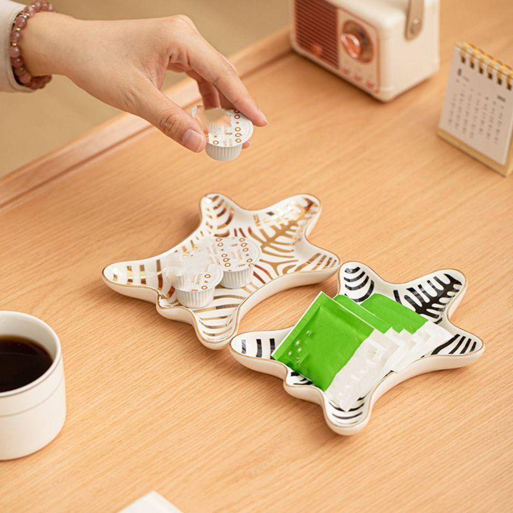 Portable Bathroom Storage Tray Creative Storage Plate Desktop Ornament Jewelry Tray Key