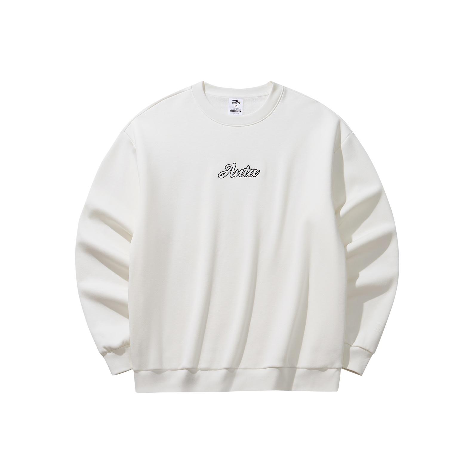 

Anta Флис Повседневная Мода Спорт Удобный Свободный Пуловер Пара Толстовка Толстая Теплая Толстовки Унисекс Слоновая кость 972618704N-3