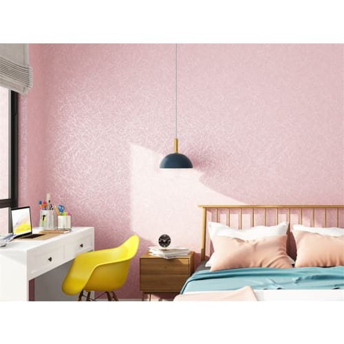 BYM Easy-Apply Wallpaper Stickers, Fabric-Like, Waterproof, Healthy, Rental-Friendly, Easy Repair, 60cm X 9m [Authentic] (Pink)