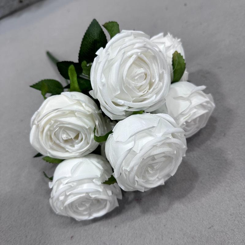 7-Head Imperial Concubine Rose Bouquet: Wedding, Table, Aisle, and Hotel Decor Simulation