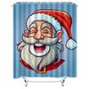 Tenda Doccia Natalizia TU Babbo Natale Set Decorazioni Bagno Festive per le Feste Impermeabile Decorazioni Festività Stile Rustico Moderno Regalo di Natale