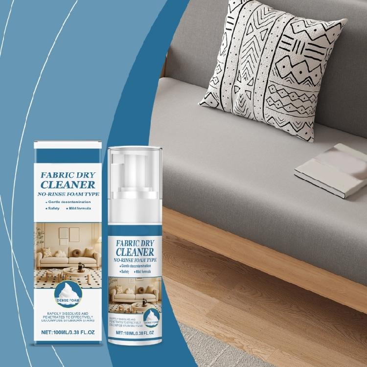 Detergente Schiumogeno ad Alta Efficienza 100ml Rimuovi Macchie Senza Risciacquo Detergente per Tappezzeria per Divani in Tessuto Interni Auto Abbigliamento