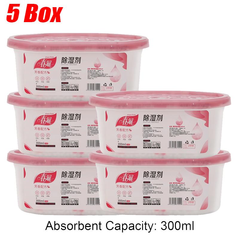 Wardrobe Moisture Absorber Reusable Moisture-proof Dehumidification Box or Wardrobe Closet Laundry Rooms Household Desiccant