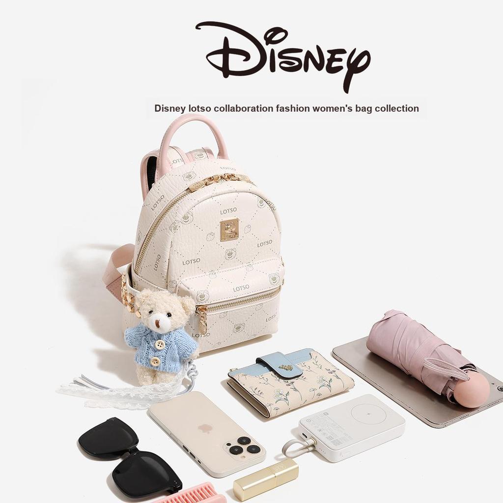 Disney Strawberry Bear Fashion Versatile Design Backpack College Style Unique Book Bag Women backpack White Black BMK-73211