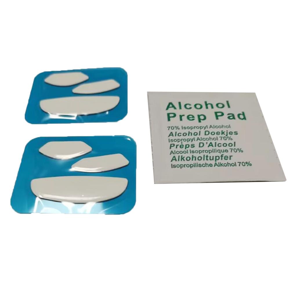2Set Mouse Feet Mouse Skates Stickers Pad Rounded Glides Curved Edge Mouse Feet Replacement for Steel series Rival 310