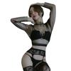 Sexy Underwear Women's Sexy Temptation Empty Suspender Stockings Net Socks Leggings Sexy Pantyhose One Piece with Hair