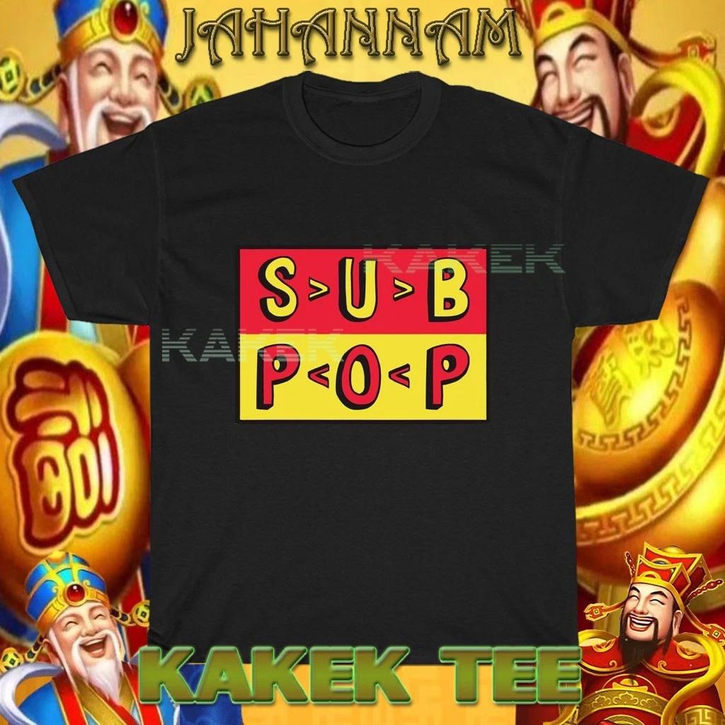 

New Shirt Sub Pop Records Label Logo USA T shirt Funny Size S to 5XL 4XL