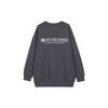 adidas Alphabet Print Pattern Pullover Crew Neck Sweatshirt Men Tops Grey HZ7018