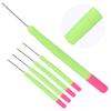 Plastic Hair Extension Crochet Hook Crochet Hair Tools Pulling Hook Needle for Braiding HairGreen
