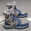 Kids Winter Snow Boots Boys Girls Warm Fleece-Lined Ankle Outdoor Slip-Resistant Non-Slip Shoes