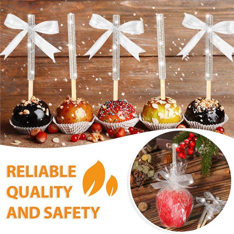 2025 Trend Candy Caramel Sticks And Bags- 36 Pack 36 Bags, 36 Sticks, 1 Glitter Ribbon Making Kit