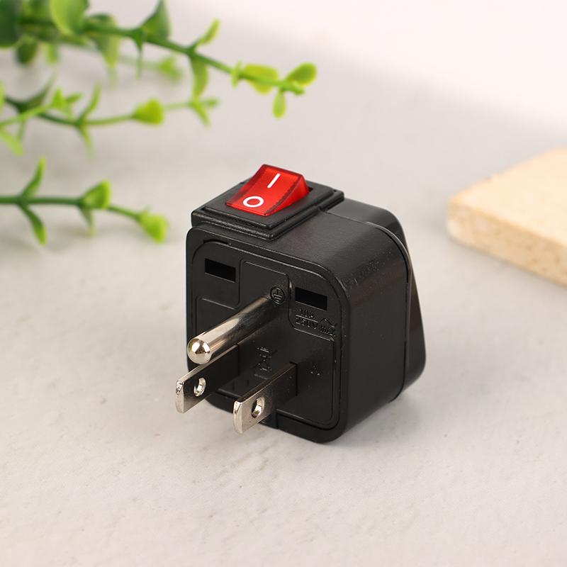 Univerzální americký US evropský UK EU AU cestovní elektrický adaptér zástrčky 10A/13A 250V elektrická zásuvka s vypínačem