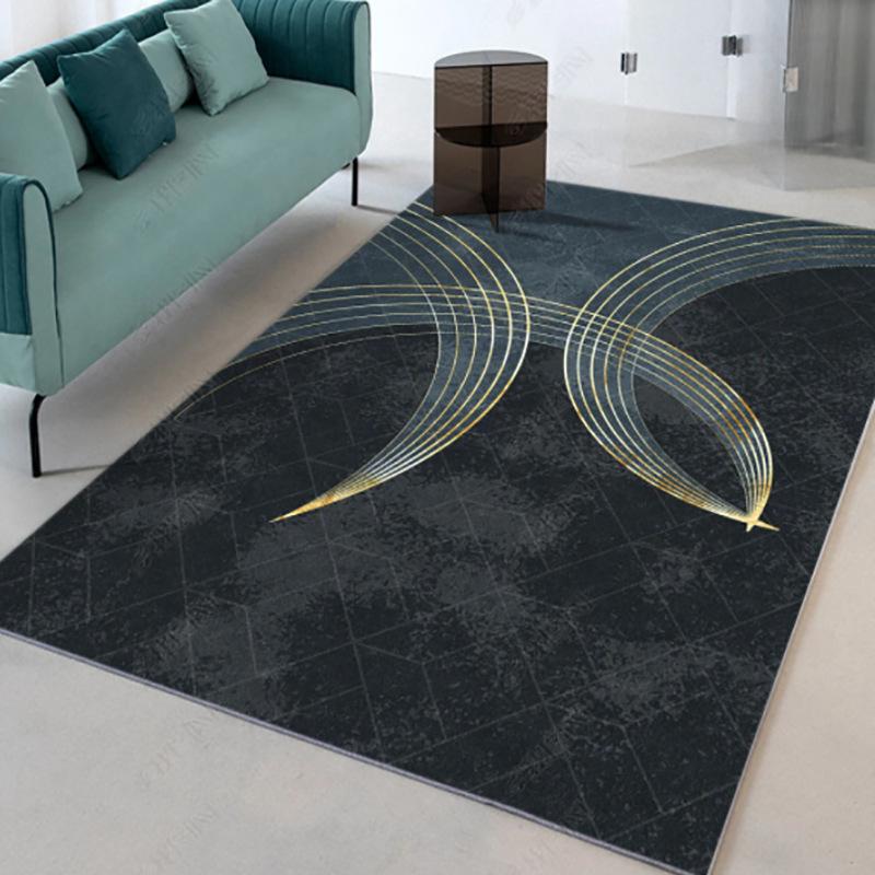 Living Room Carpet Abstract Bedroom Decor Plush Carpet Thickened Lounge Rug Non-slip Fluffy Soft Floor Mat