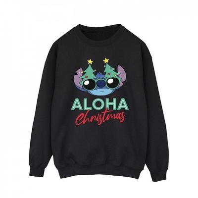 Mens Lilo And Stitch Christmas Tree Shades Sweatshirt