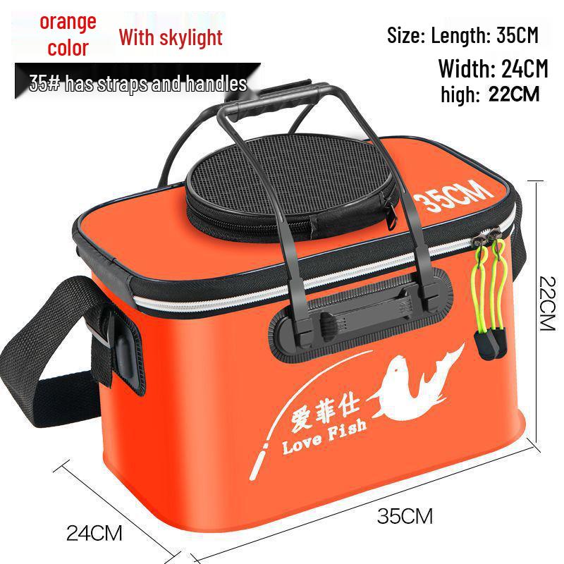 Găleată Pliabilă Multifuncțională din EVA pentru Păstrarea Peștelui - Geantă Grosă pentru Pește cu Livrare Gratuită