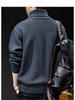 Men's Winter 2025 Loose Heavy Knit Plus Size Trendy Jacket
