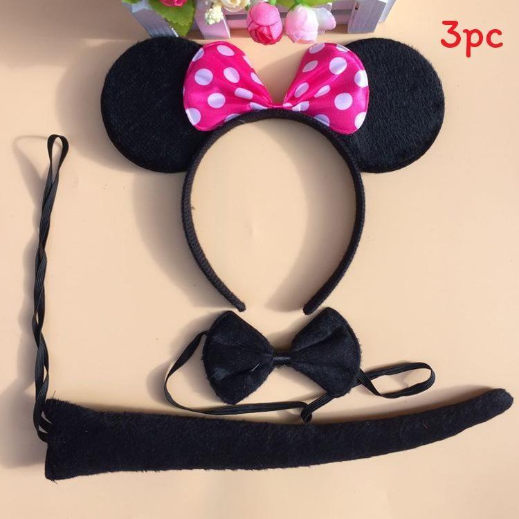 Halloween Animal Tiger Headpiece With Red Horns Demon Headband Cosplay For