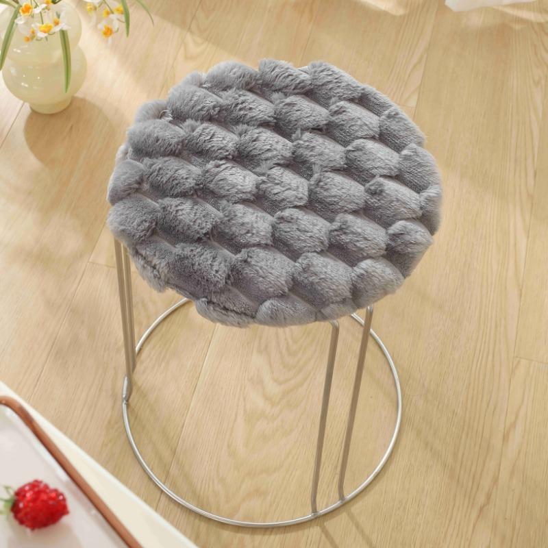 1pcs/set Rabbit Plush Memory Foam Cushion for Sofa Bay Window Tatami Winter Thickened Seat Pad with Non-Slip Bottom