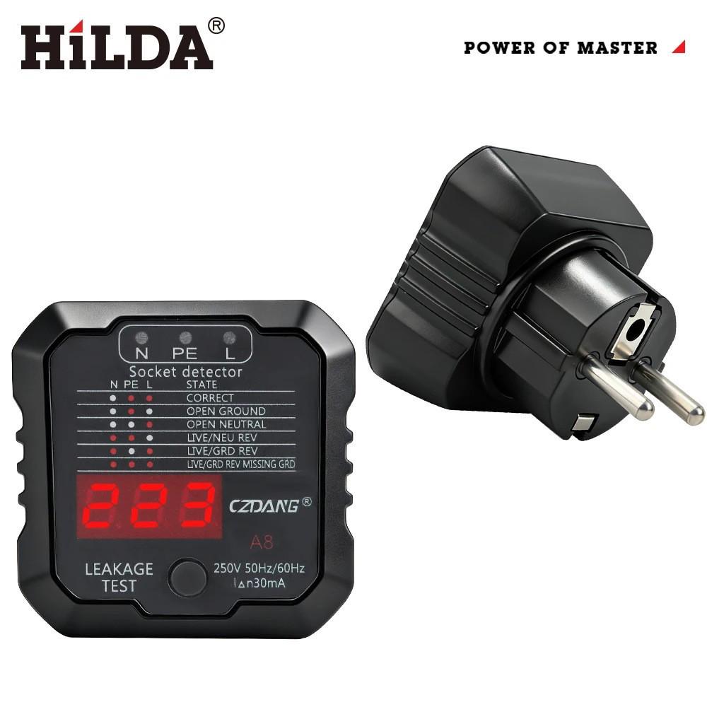 

Digital Socket Tester & Phase Detector with European Plug