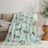 Horse Throw Blanket Super Soft Warm Floral Horse Blanket Cozy Plush Fleece Farm Stuffed Animal Horse Gifts Bedding Blanket