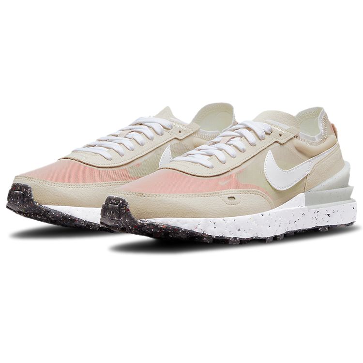 Nike Waffle One Crater Heren Crème II Oranje Zwart Wit DC2650-200
